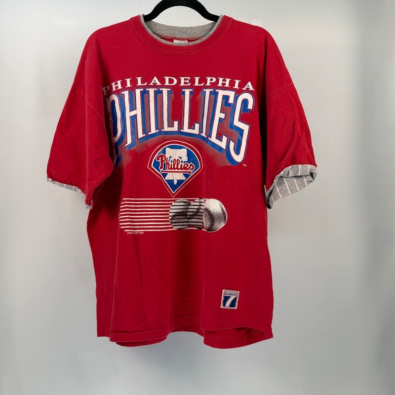Logo 7 Philadelphia Phillies T-Shirt Red