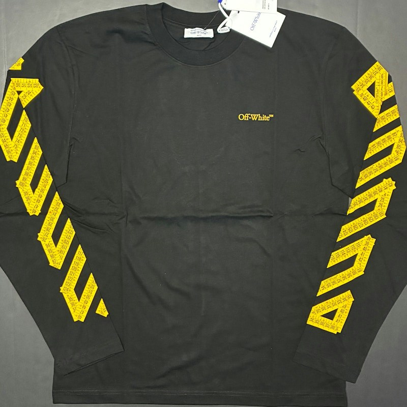 Off-White Tape Arrow Skate L/S Tee Black/Citrus