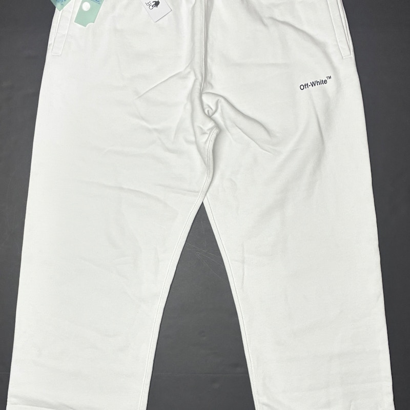 Off-White Caravaggio Diag Slim Sweatpants White/Black