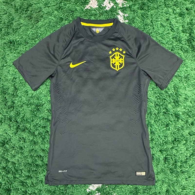 Nike Brazil CBF Dri-FIT Soccer Jersey Green Yellow