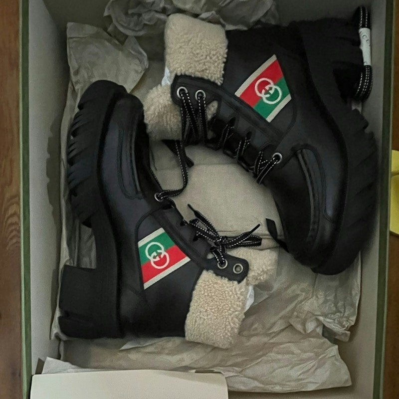 Gucci Quebec Nylon Shearling The North Face Black (Women's)