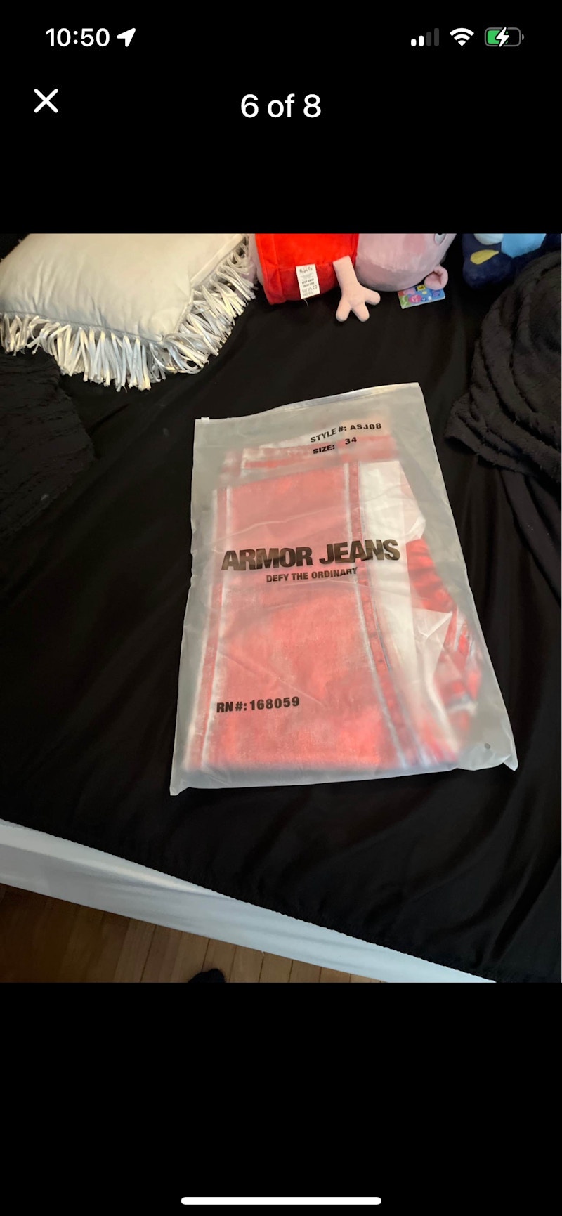 Armor Jeans Stacked Denim Red