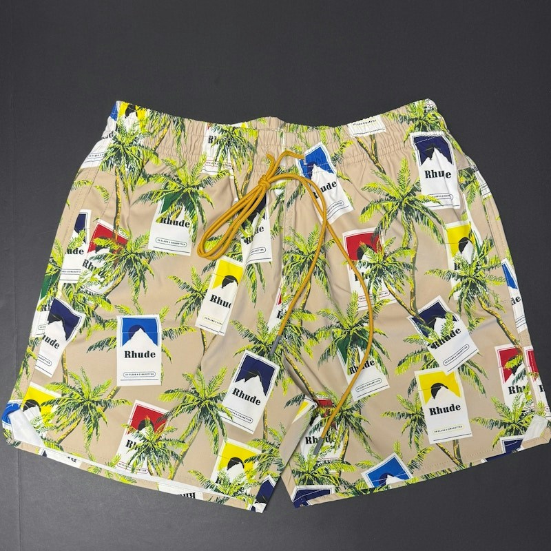 Rhude Cigarette Trunks Tan Multi