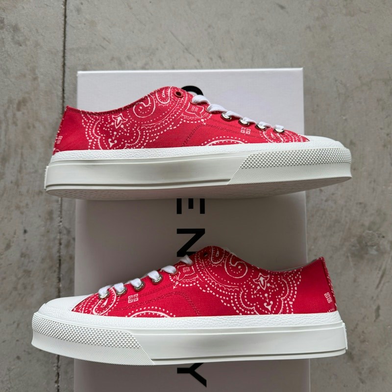 Givenchy City Low Sneaker Red White