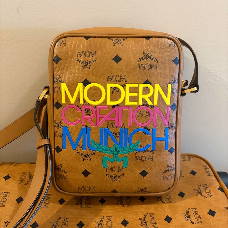 MCM Klassik HD Crossbody Bag Cognac