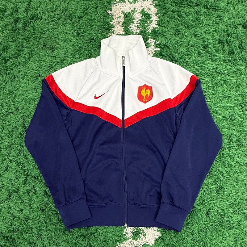 Nike France Track Jacket White Blue Red