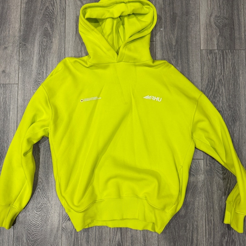 RHU Redesigning Human Uniform Hoodie Lime Green