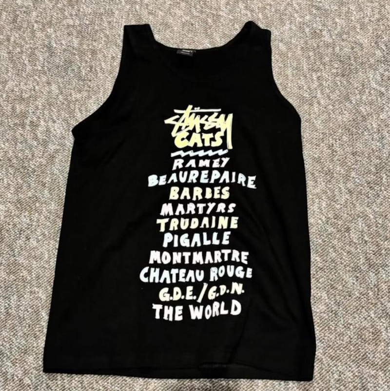 Stüssy Cats Tank Top Black