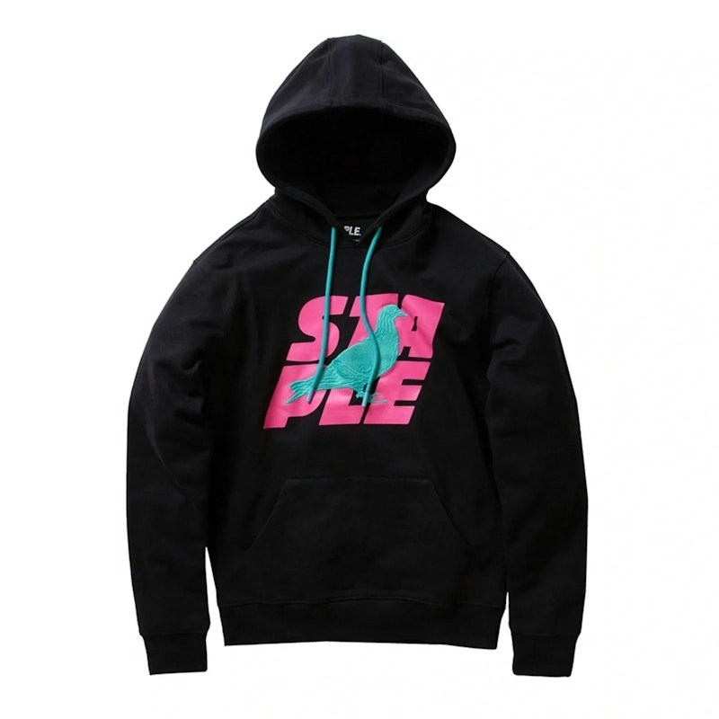 Staple Pigeon Logo Hoodie Black Pink
