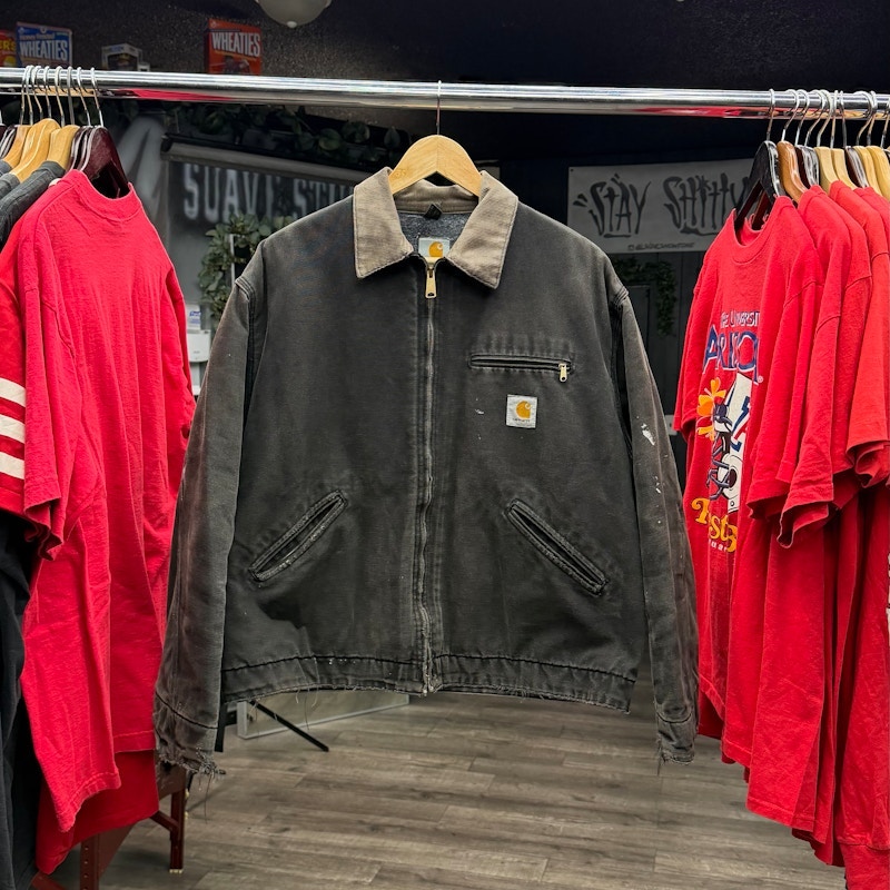 Vintage Carhartt Detroit Jacket Faded Black