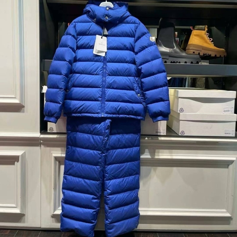 Moncler Benjyinf Completo Imbottito Blue