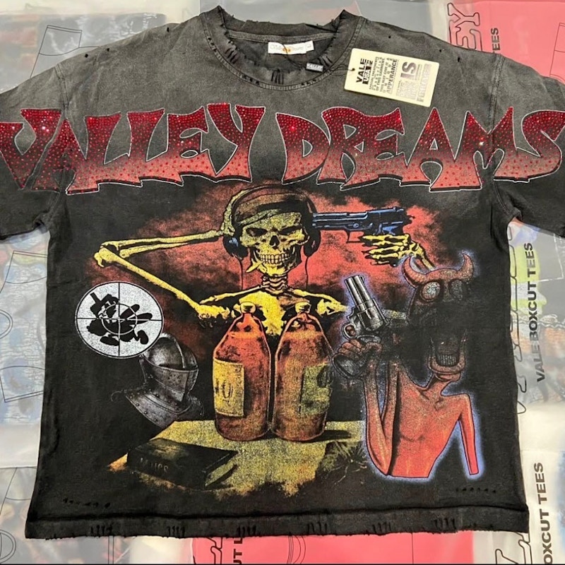 Vale Forever Coma Bling Tee Vintage Black