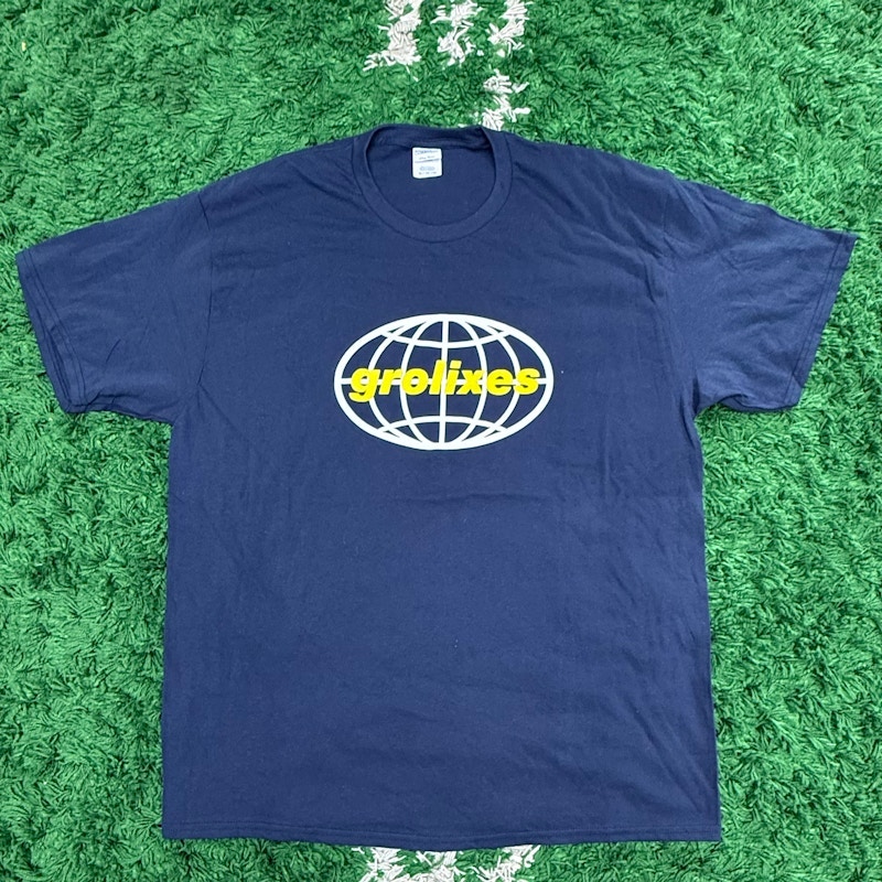 Grolixes Globe Logo T-Shirt Navy