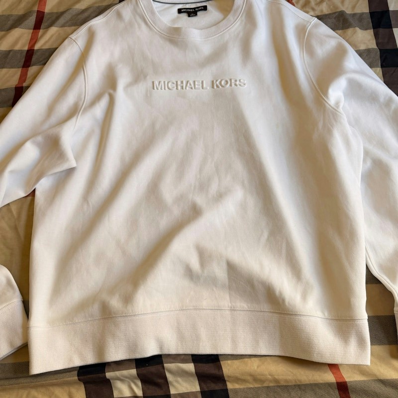 Michael Kors Logo Sweatshirt White