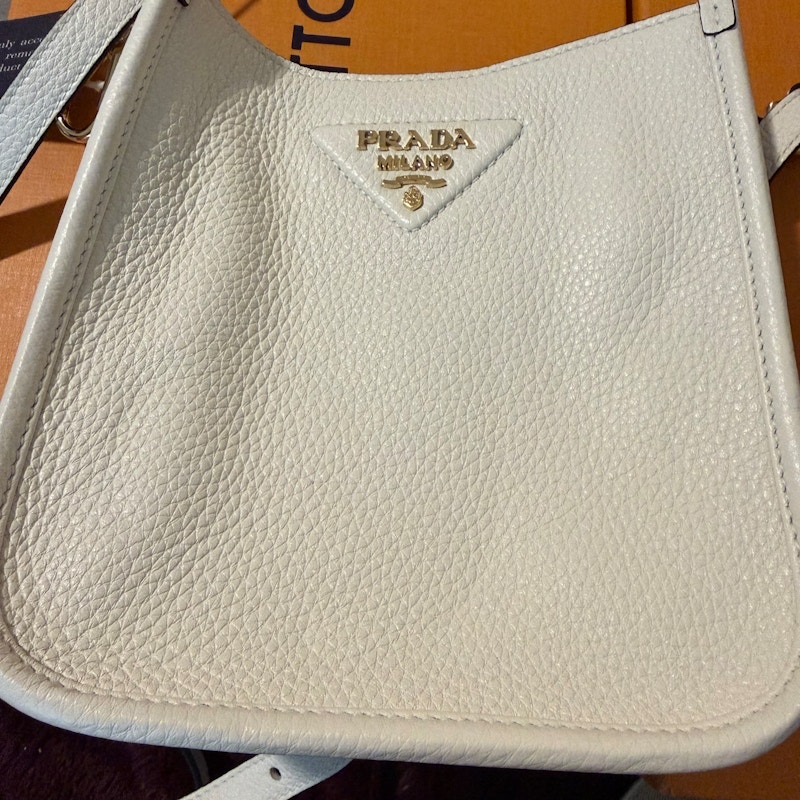Prada Leather Shoulder Bag White