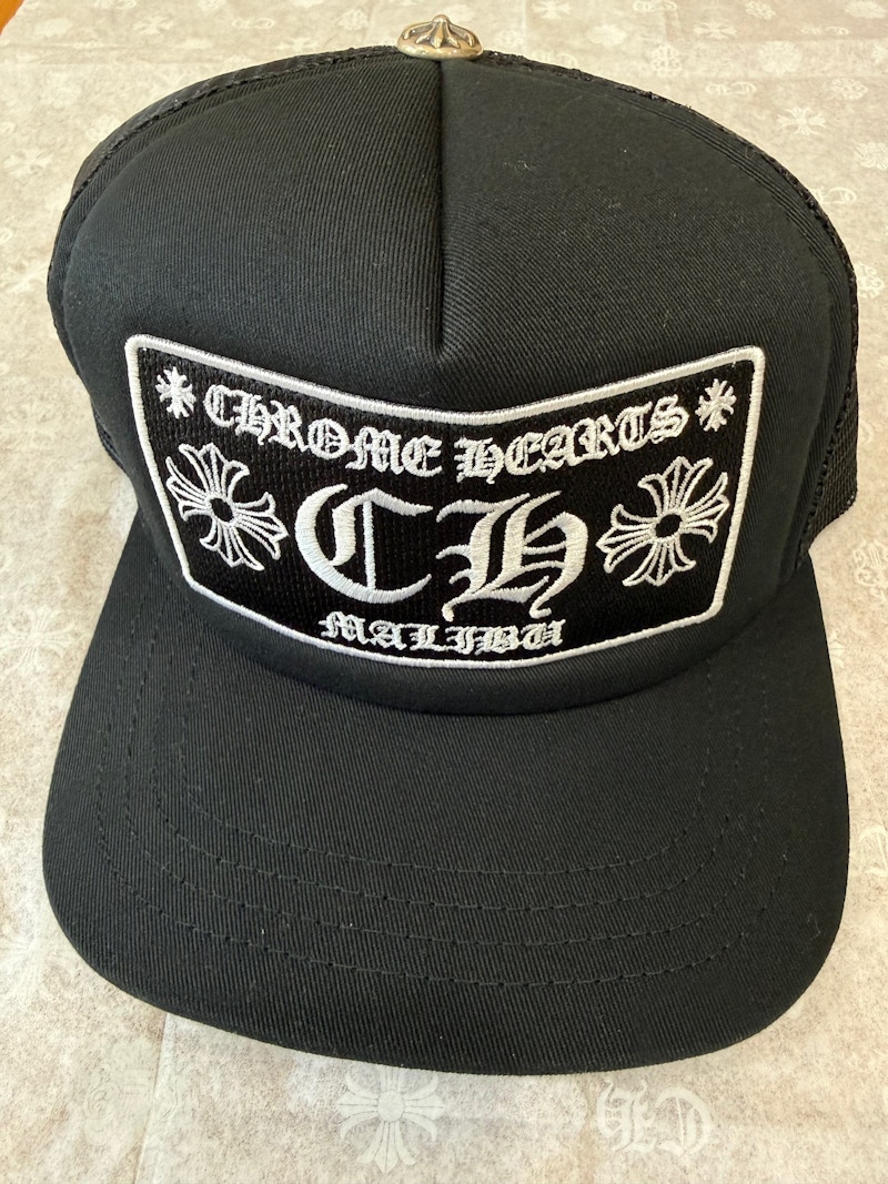 Chrome Hearts CH Exclusive Malibu Trucker Hat Black