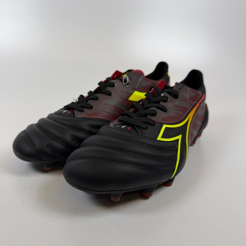 Diadora Brasil Elite Veloce ITA LPX Black Fluo Yellow