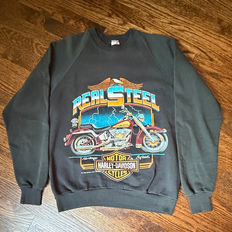 Harley-Davidson Real Steel Crewneck Sweatshirt Black