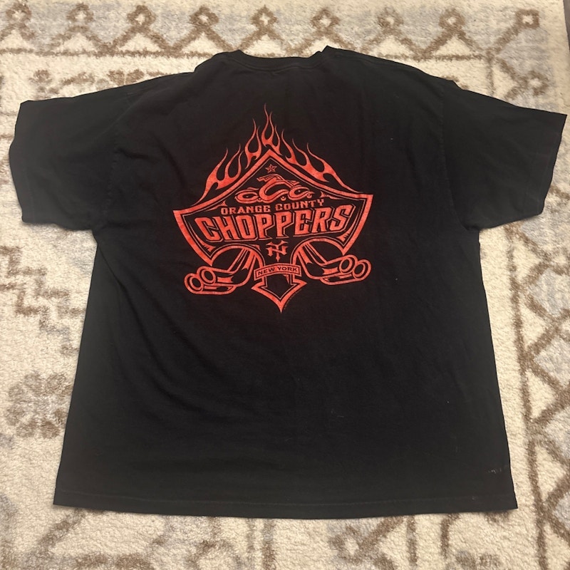 Vintage Orange County Choppers Logo T-Shirt Black