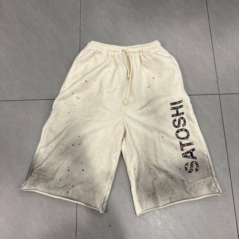 Satoshi Nakamoto Drifter Sweatshorts Dirty White