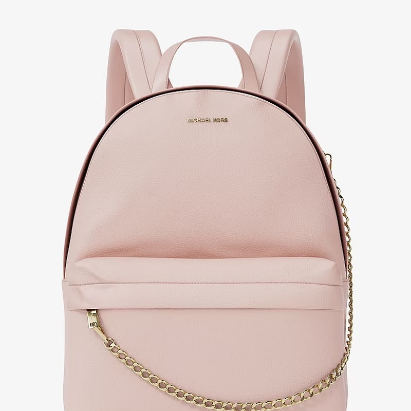 Michael Kors Slater Medium Leather Backpack Pink