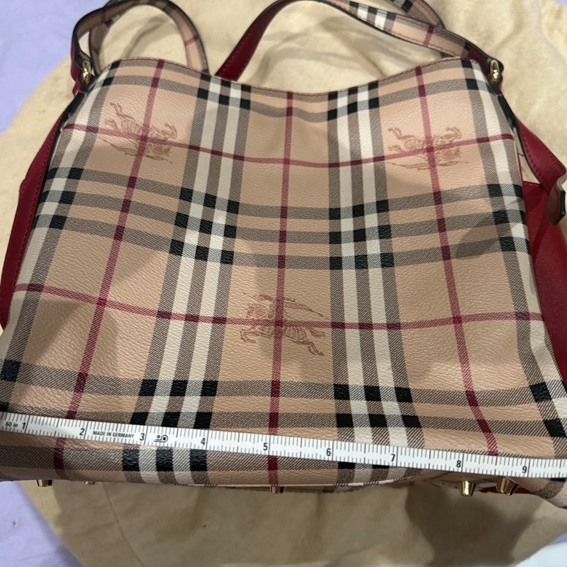 Burberry House Check Tote Bag Red