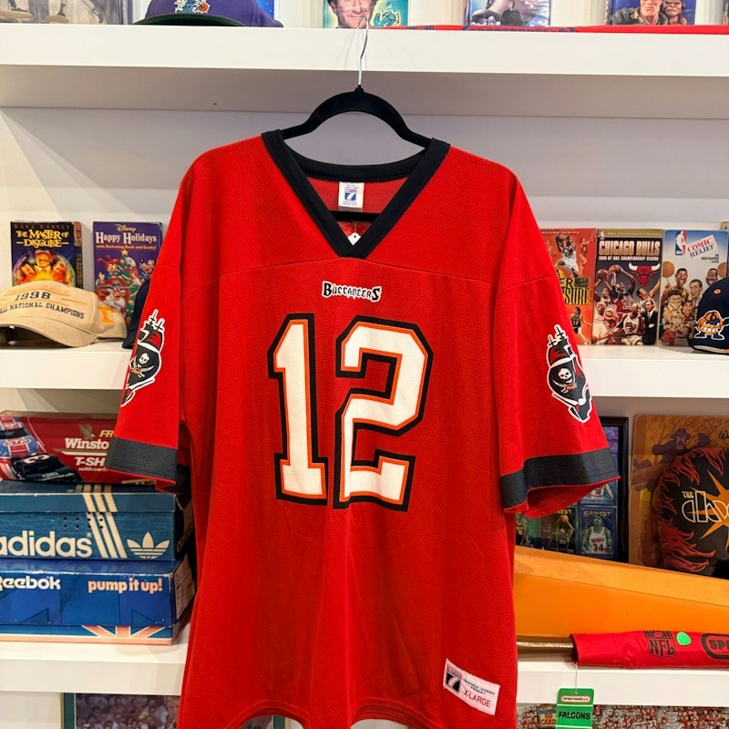 Vintage Trent Dilfer #12 Tampa Bay Buccaneers Logo 7 Jersey