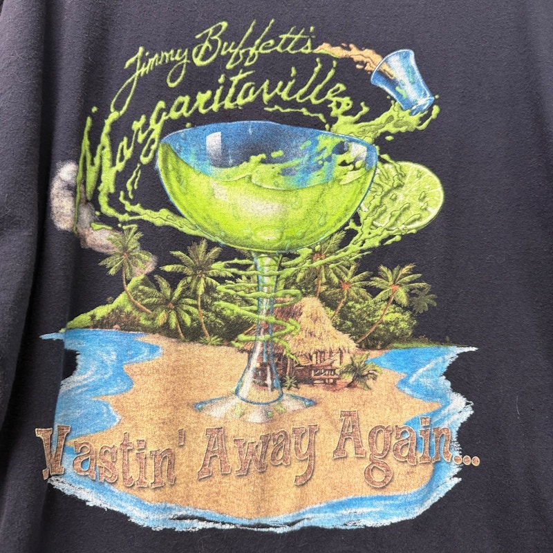 Jimmy Buffett's Margaritaville Wastin' Away Again T-Shirt Black
