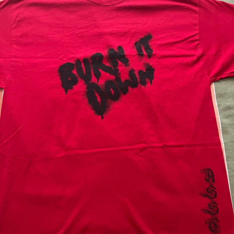 Anti Social Social Club Burn It Down T-Shirt Red
