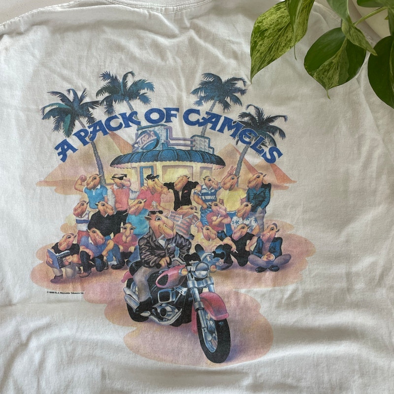 1990 Camel A Pack Of Camels T-Shirt White