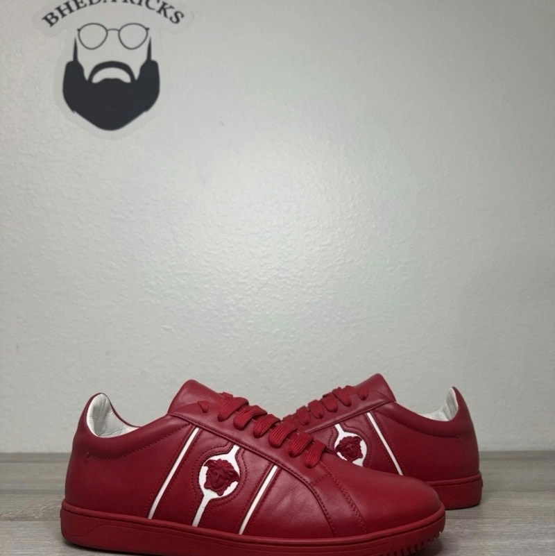 Versace Greca Medusa Low Sneaker Red White