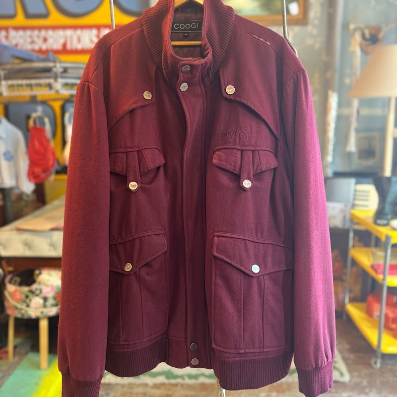 Coogi Jacket Burgundy