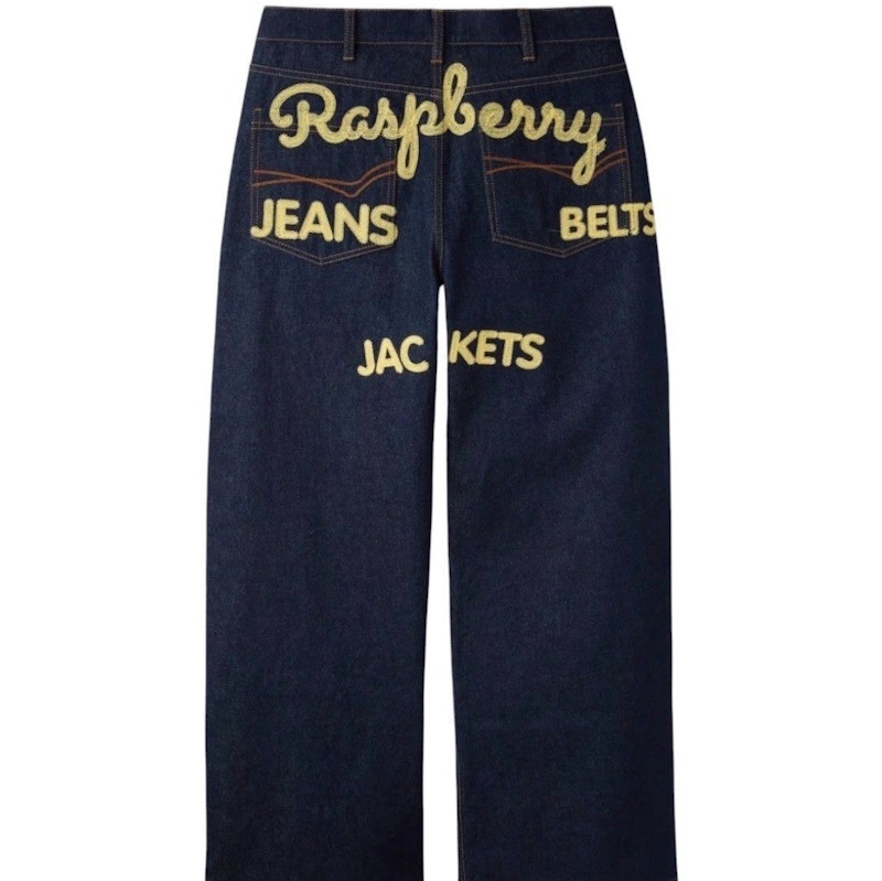 GV GALLERY Raspberry Belt Jeans Dark Blue