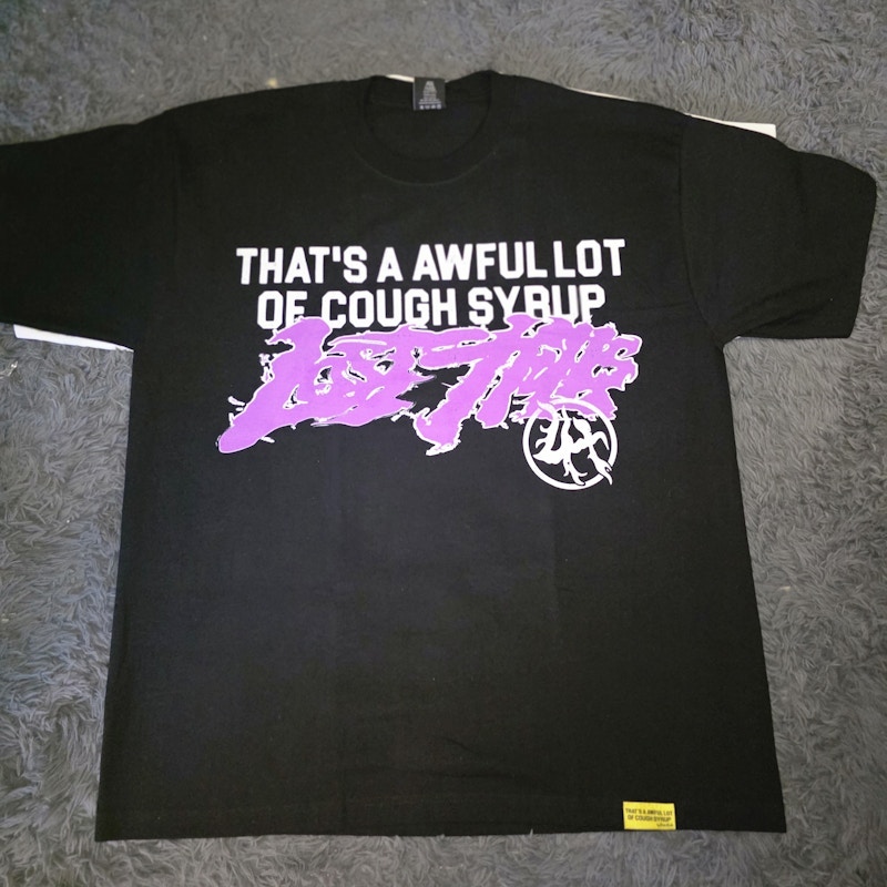 That's A Awful Lot Of Cough Syrup x Iron Maiden Graphic T-Shirt Black