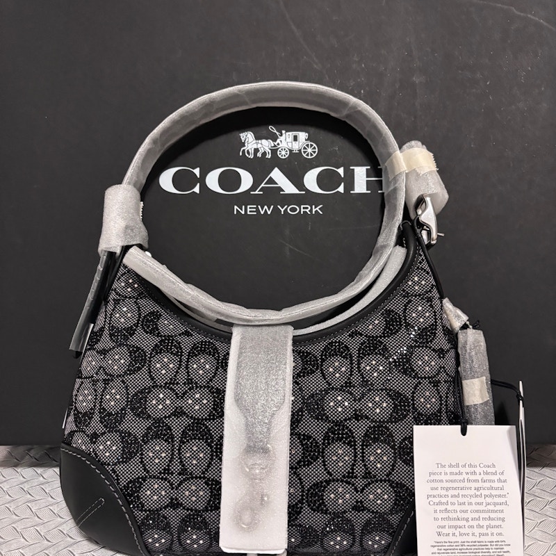 Coach Signature Jacquard Bag Black