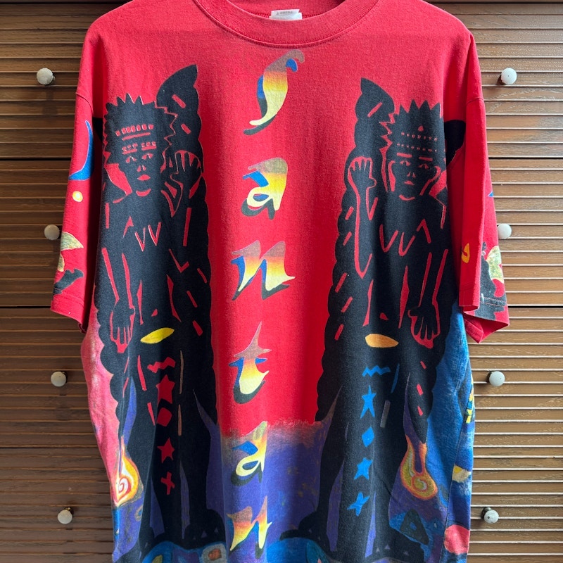90s Santana Sacred Fire All Over Print Tour 1993 T-Shirt