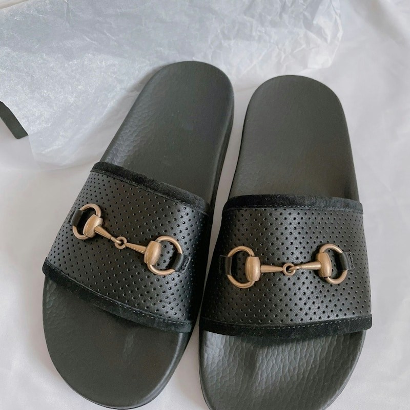 Gucci women’s Horsebit Slide Black
