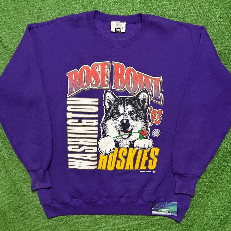 Lee Vintage Washington Huskies 1993 Rose Bowl Sweatshirt Purple