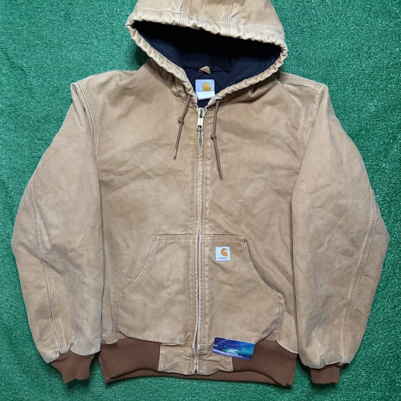 Vintage Carhartt Hooded Jacket Brown