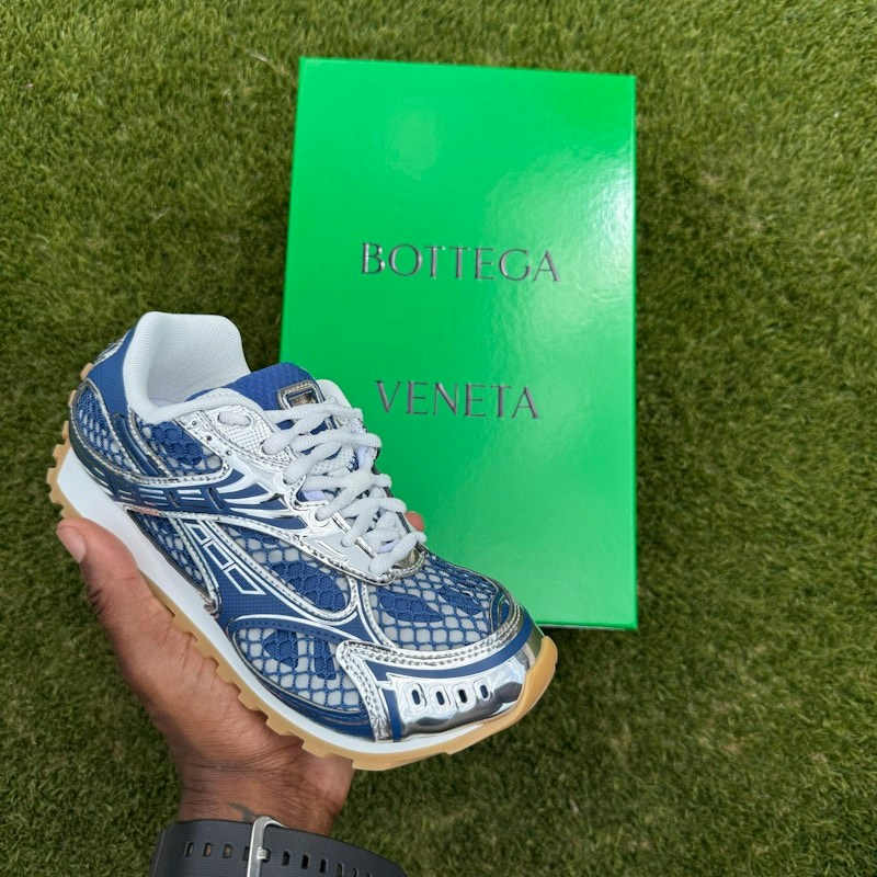 Bottega Veneta Orbit Sneaker Blue Silver