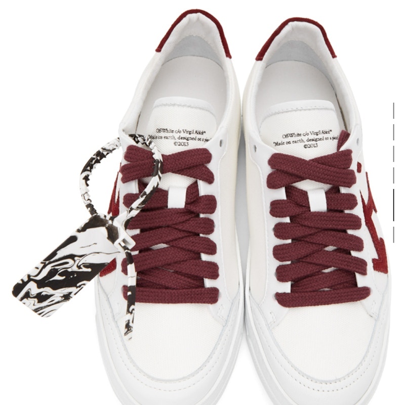 Off-White Low Vulcanized White Burgundy