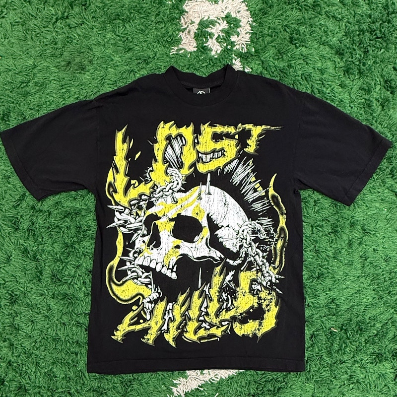Awful Lot Of Cough Syrup Skull Graphic T-Shirt Black