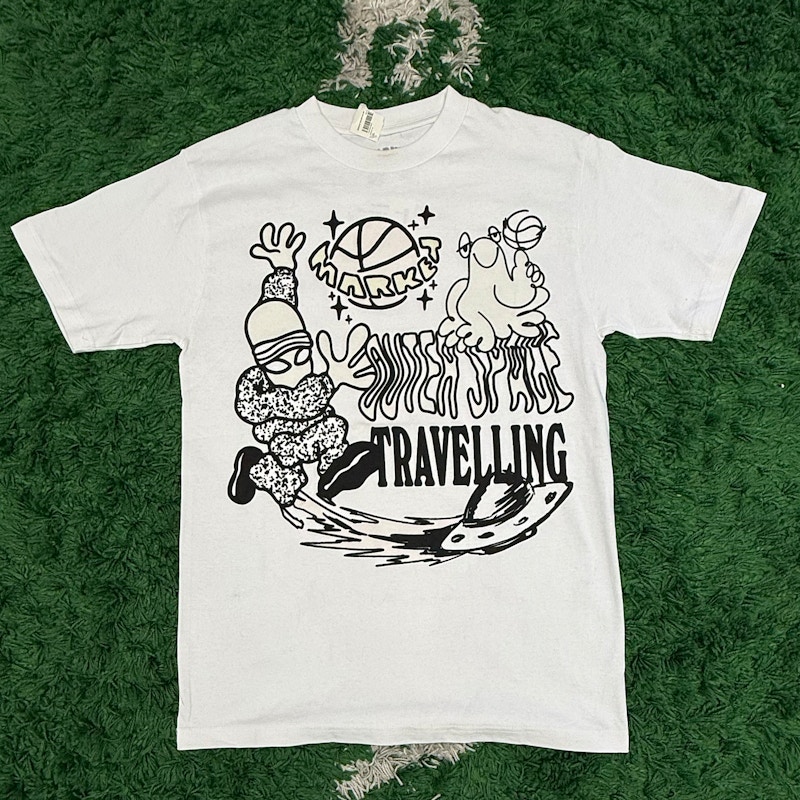 Market Outer Space Travelling T-Shirt White