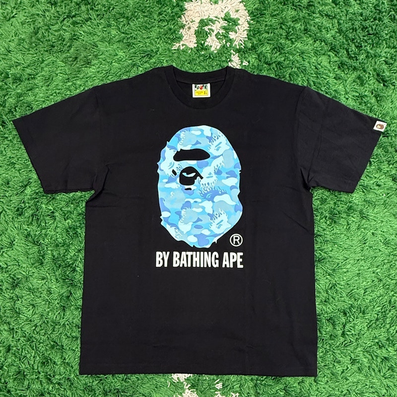 A Bathing Ape By Bathing Ape Big Ape Head T-Shirt Black Blue