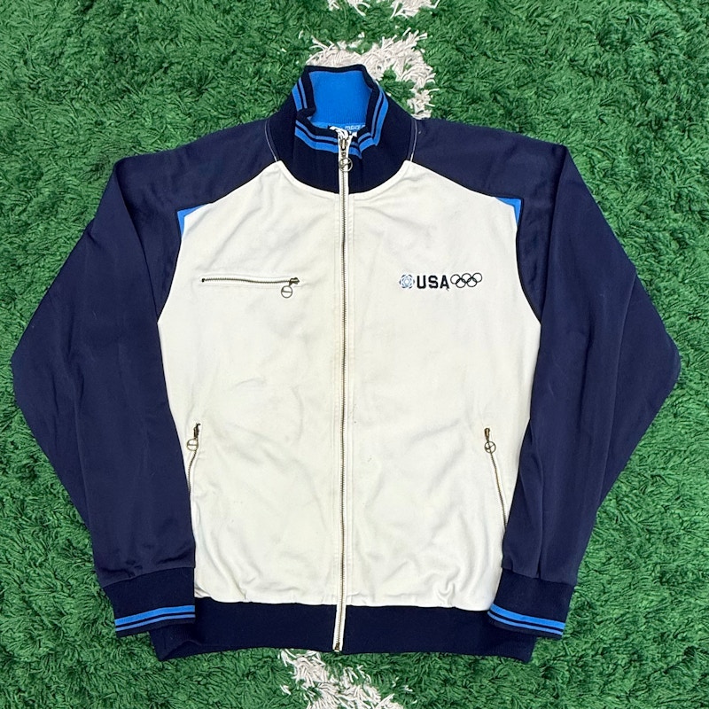 Nike Torino 2006 USA Olympic Track Jacket White Blue
