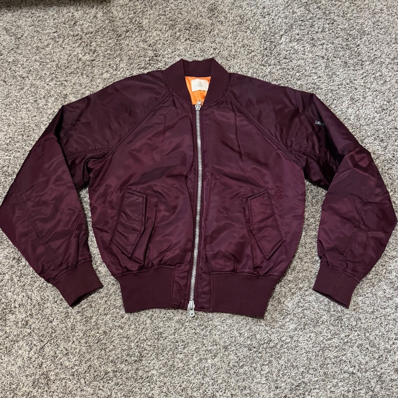 Fear of God Collection Two Bomber Jacket Burgundy