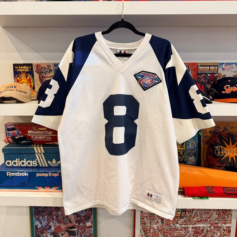 Logo Athletic Vintage Troy Aikman Dallas Cowboys 75th Anniversary Jersey
