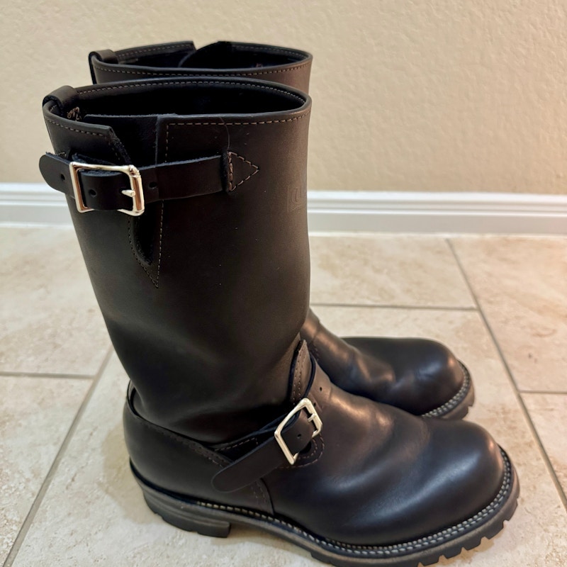 Wesco 11in Engineer Boots Black