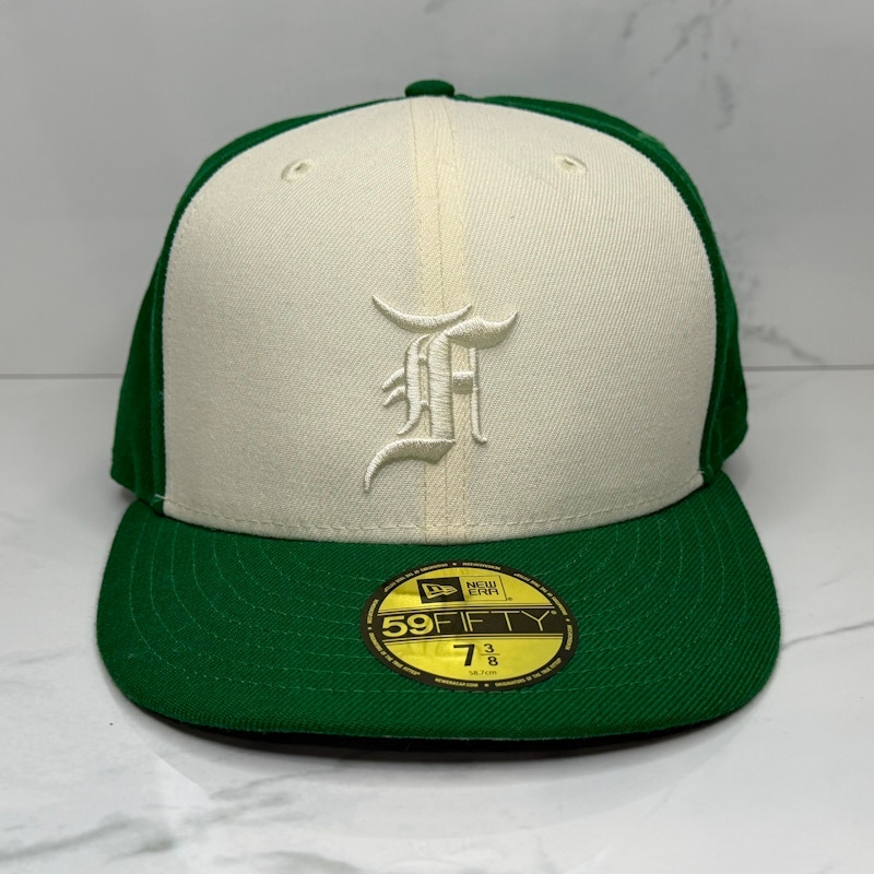 Fear of God Essentials New Era 59Fifty Fitted Cap Green White