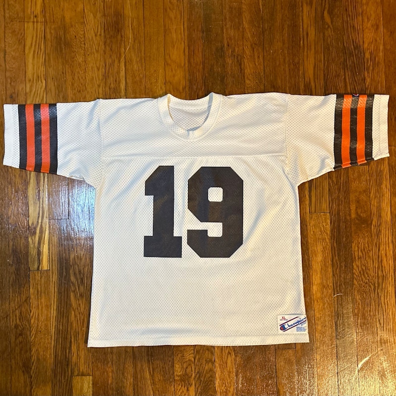 Champion Bernie Kosar Cleveland Browns 1980s NFL Football Jersey